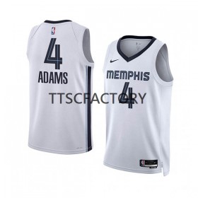 Herren NBA Memphis Grizzlies Trikot Steven Adams 4 Nike 2022-23 Association Edition Weiß Swingman